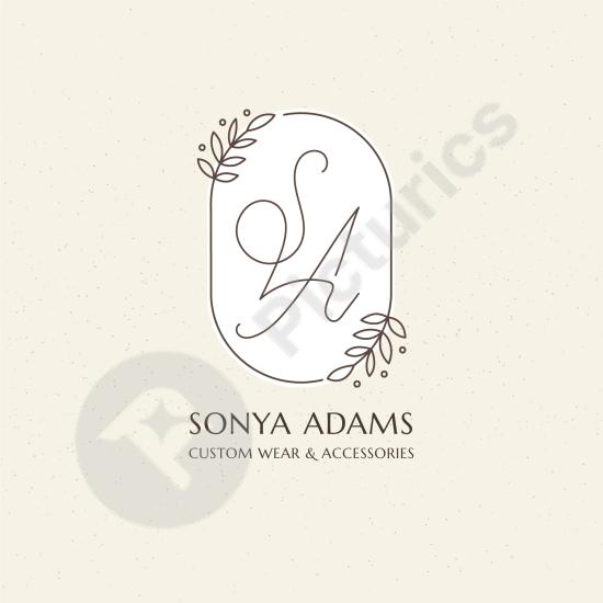 Stylish SA monogram logo design perfect for personal branding, business identity, and professional projects.