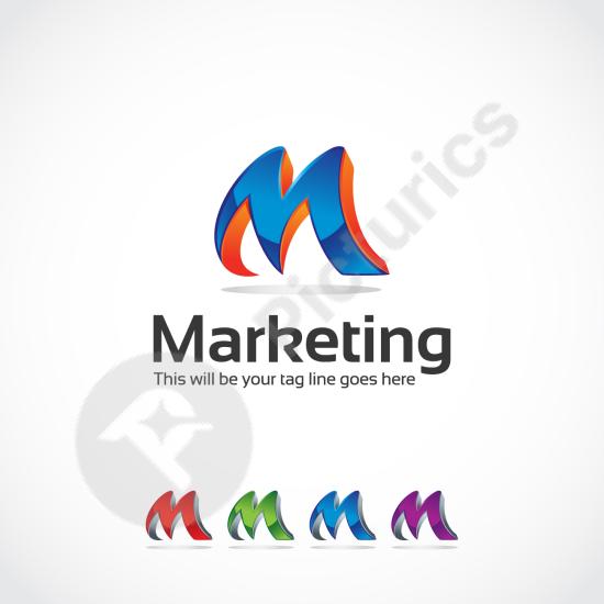 Clean and modern logo template design, ideal for creating brand identities, business logos, and professional design projects.