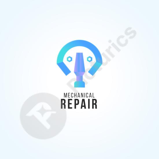 Logo design for mechanical repair services, ideal for auto shops, car maintenance, garages, and vehicle service branding.