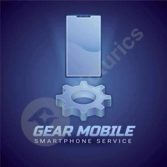 Gradient logo template for a mobile shop, ideal for ecommerce, online stores, or shopping app branding with a modern and colorful look.