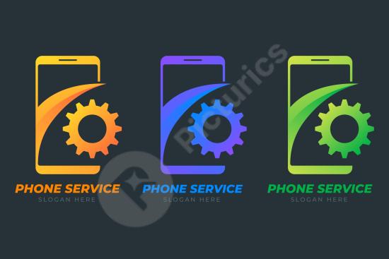 Gradient mobile store logo, ideal for ecommerce, online shops, retail branding, and mobile app design with a vibrant modern look.