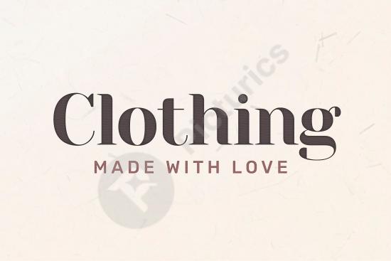 Editable vector logo for a clothing brand, perfect for apparel businesses, fashion labels, branding projects, or modern identity design.