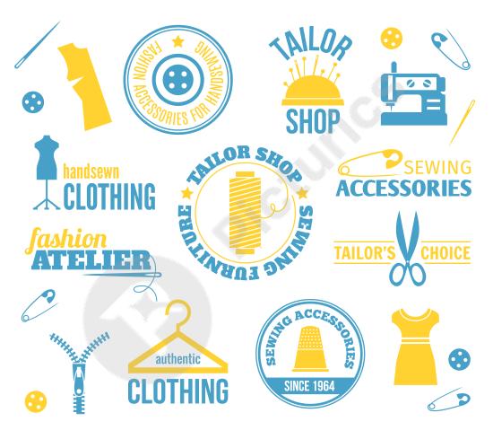 Elegant tailor logo templates ideal for sewing businesses, fashion designers, custom clothing brands, or personal branding.