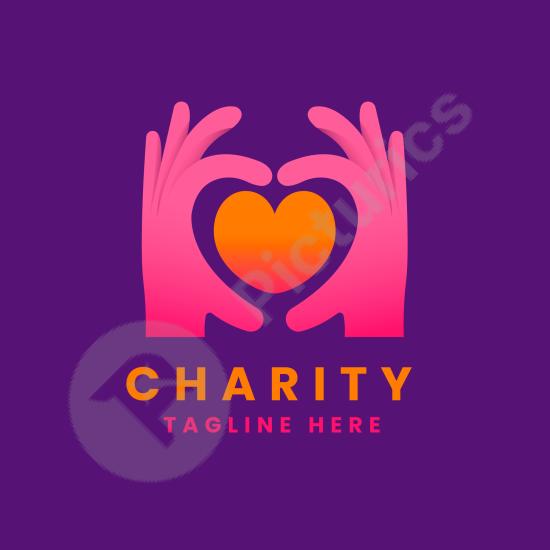 Minimal hand heart logo design, perfect for health, charity, or love-themed branding and creative projects.