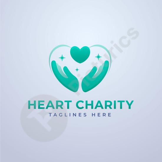 Creative hand-heart logo design, perfect for healthcare, charity, wellness, or love-related branding and social campaigns.