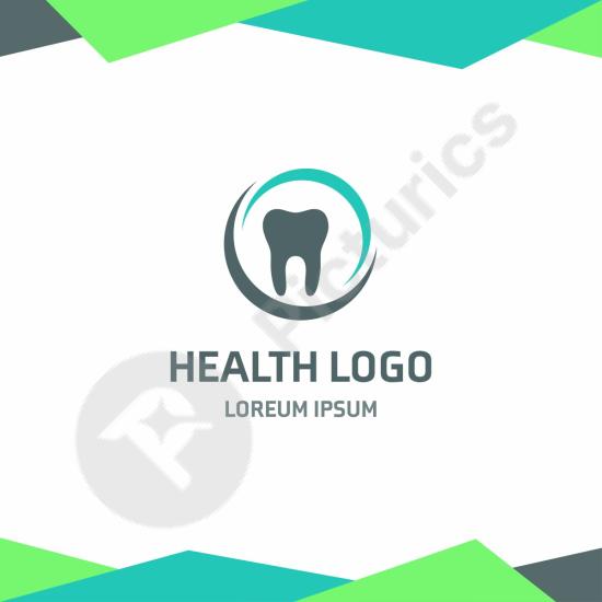 Modern dental logo template featuring a tooth symbol, ideal for clinics, dentists, orthodontists, and oral care branding.