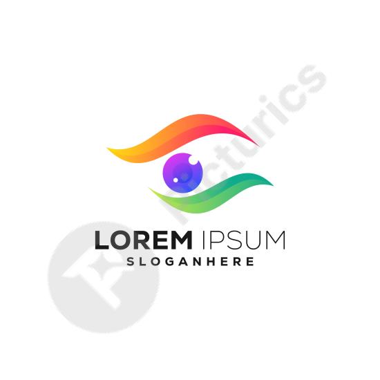 Simple and modern eye logo design, ideal for vision care, security, creative brands, or companies focused on sight and awareness.