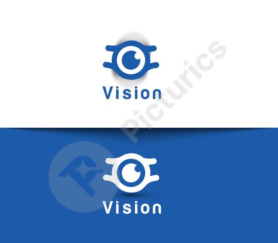 Modern vision logo template featuring eye and sight symbols, ideal for optometry, tech, security, and creative branding projects.
