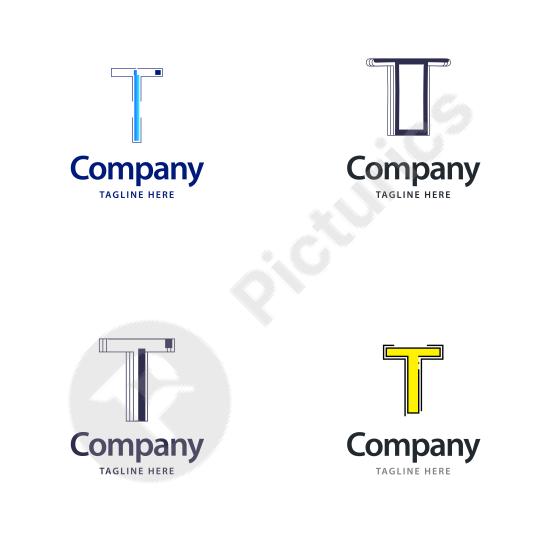 Creative and modern logo pack featuring the letter T, ideal for branding businesses, startups, or tech companies with a bold visual identity.
