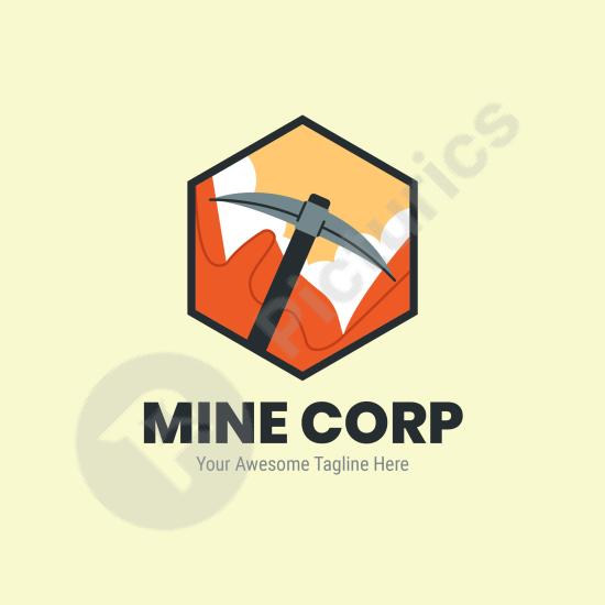 Hand-drawn flat biogas logo design, perfect for eco-friendly energy companies, green projects, and sustainable environment branding.