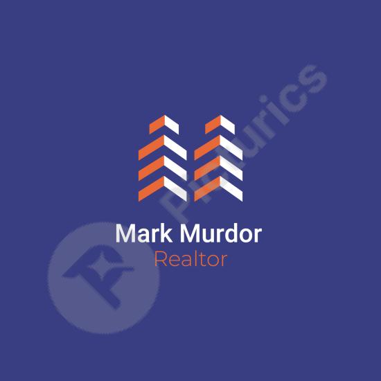 Stylish duotone logo for real estate agents and property businesses. Ideal for branding modern housing or realtor services.