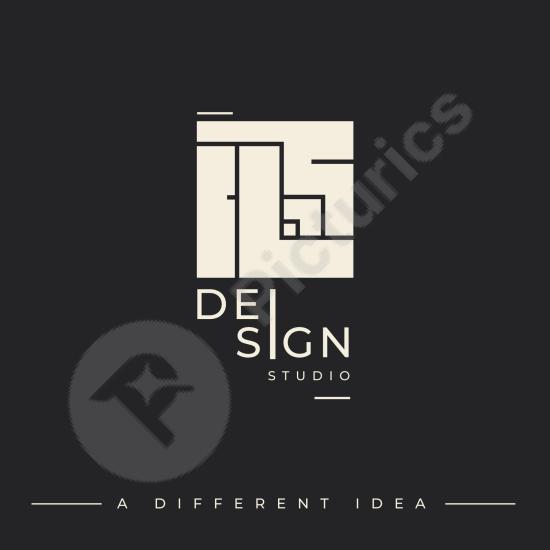 Modern logo template for design studios and creative agencies. Perfect for branding art, graphic, and creative businesses.
