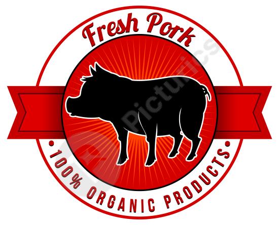Minimal pig silhouette logo design. Ideal for pork products, butcher shops, farms, restaurants, and food branding projects.