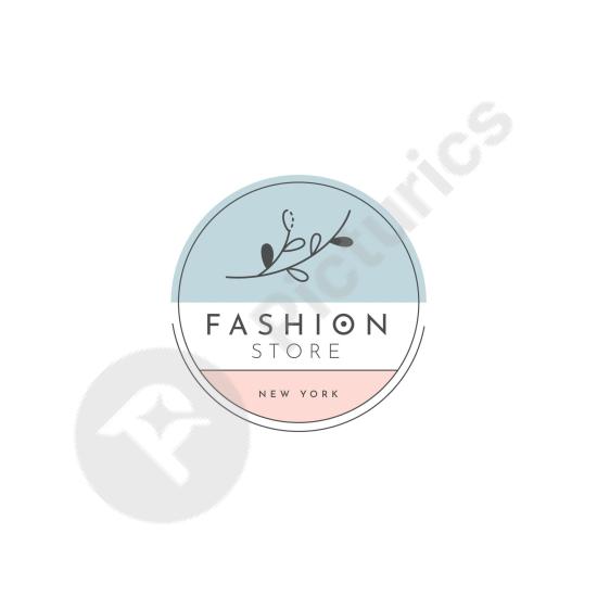 Fashion store logo template, ideal for boutiques, clothing brands, and modern apparel branding projects.