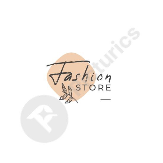 Fashion store logo template, perfect for boutiques, clothing brands, and modern apparel branding projects.