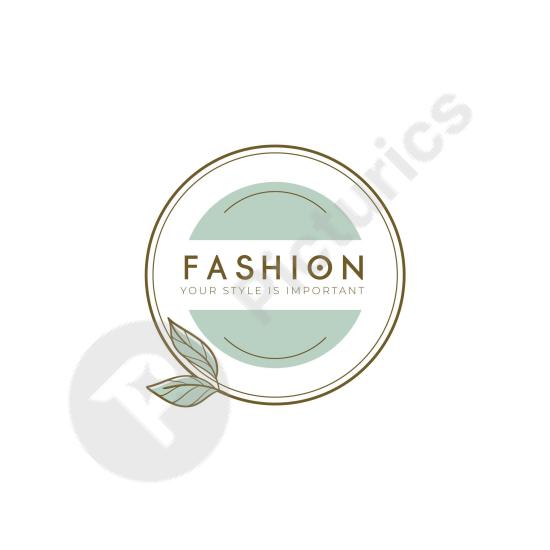 Modern fashion brand logo template, perfect for clothing brands, boutiques, and stylish contemporary branding projects.
