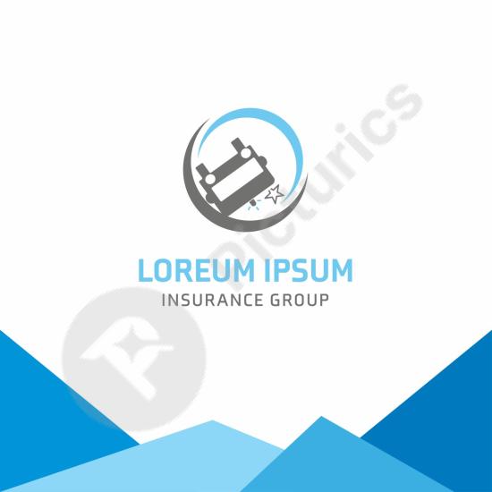 Professional car insurance logo design, ideal for auto protection, vehicle safety, insurance companies, and modern brand identity projects.