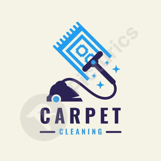 Professional carpet cleaning logo design, ideal for cleaning services, home care brands, and business identity projects.