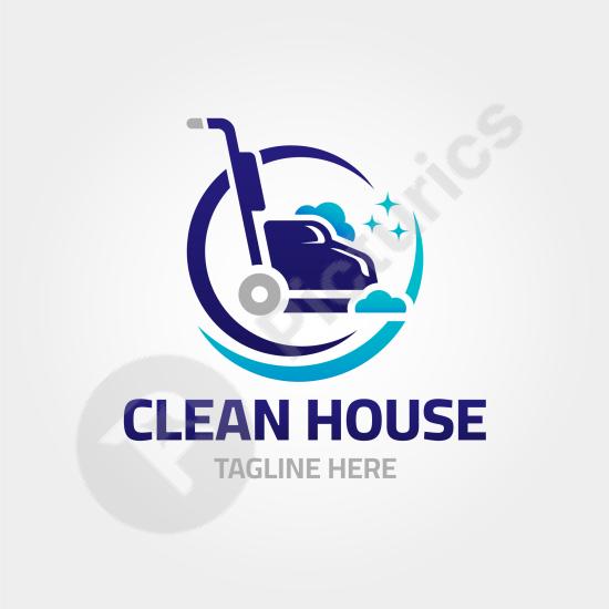 Gradient carpet cleaning logo design, perfect for cleaning services, home care brands, and professional business identity projects.
