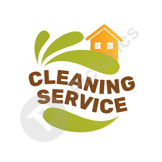 Modern cleaning service logo template, perfect for hygiene, sanitation, and professional home care branding projects.