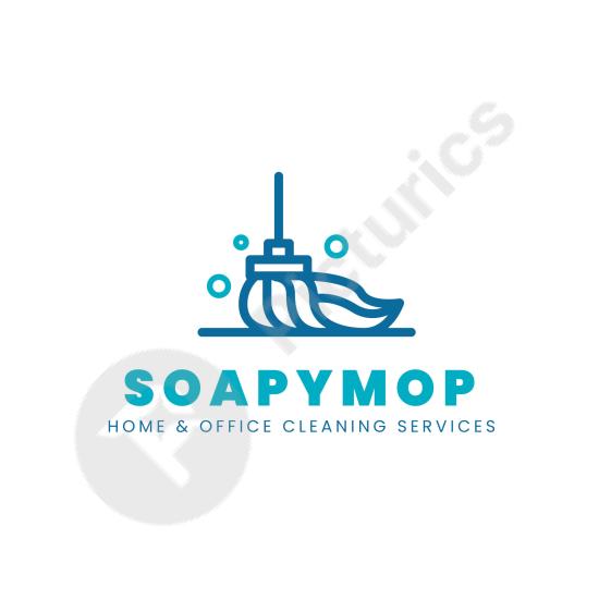 Professional cleaning service logo template, perfect for hygiene, sanitation, and home or commercial cleaning branding projects.