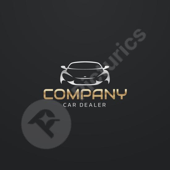 Modern gradient car dealer logo design, perfect for automotive businesses, vehicle branding, and professional dealership identity.