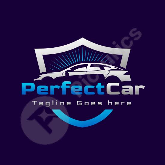 Modern gradient car wash logo design, perfect for auto cleaning services, vehicle care, and professional automotive branding projects.