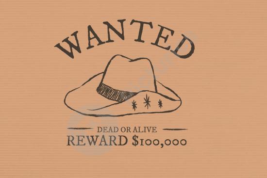 Vintage cowboy presentation template with hand-drawn western elements, perfect for creative projects, posters, slides, and retro designs.