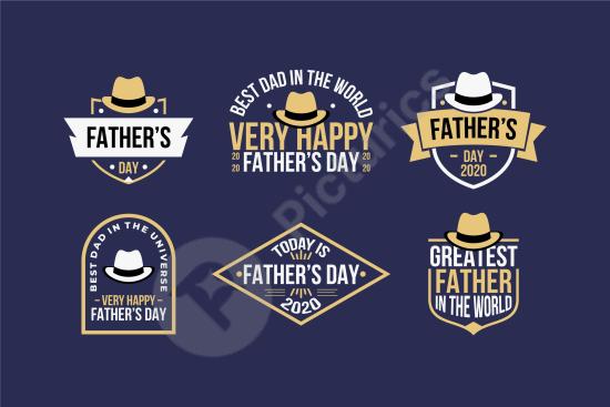 Creative Father’s Day tag design concept with stylish labels, ideal for gift wrapping, cards, and festive holiday projects.