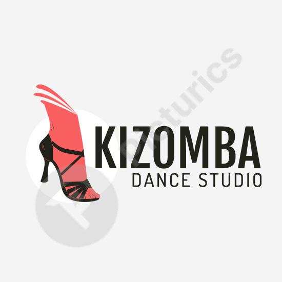 Hand-drawn flat design kizomba badge, ideal for dance festivals, music events, or creative branding projects with a unique artistic style.