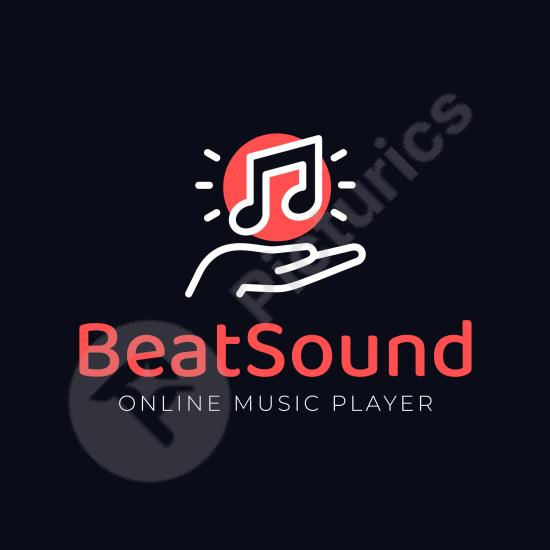 Minimalistic beat sound logo design for music, DJ, and audio branding. Perfect for modern, professional music projects.