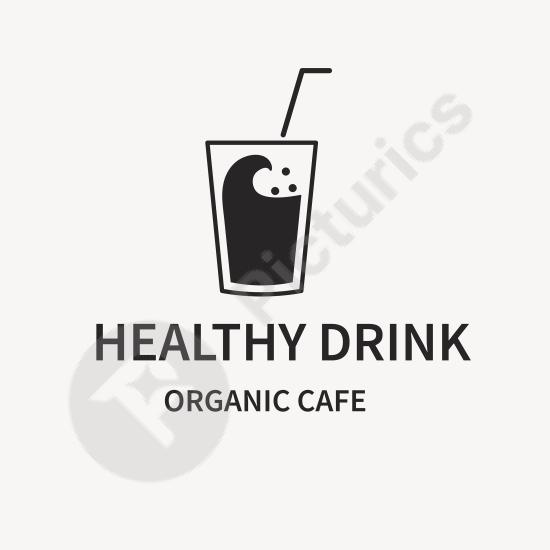 Modern coffee shop logo template, ideal for branding cafes, restaurants, and food businesses with a stylish professional look.