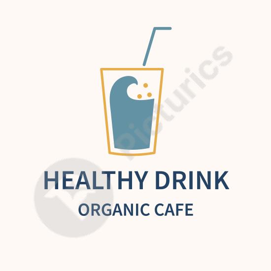 Minimal coffee shop logo template, perfect for cafe branding, food business design, or beverage-related projects.