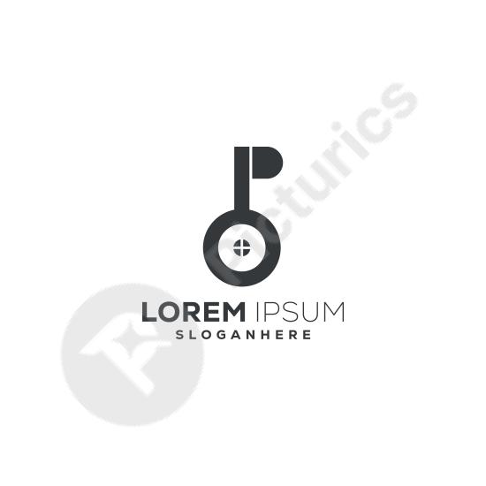 Creative lock and window logo design, perfect for home security, business branding, protection services, and modern corporate identity.