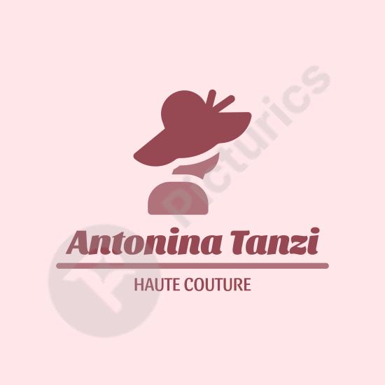 Stylish fashion logo template with a modern and elegant design, perfect for clothing brands, boutiques, and creative branding projects.