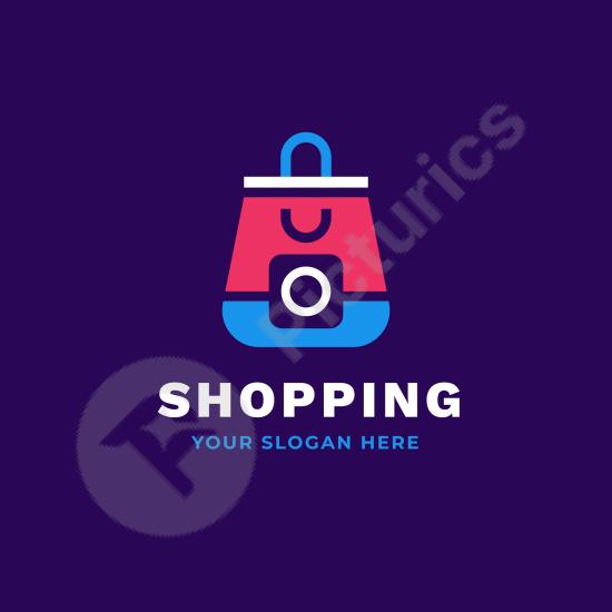 Flat Instagram store logo design, ideal for social media branding, e-commerce shops, and modern online business identity.