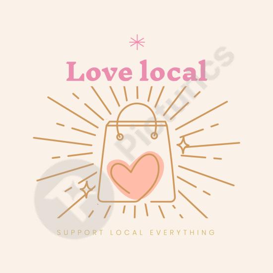 Hand drawn shop logo design perfect for local businesses, markets, and stores seeking a unique and creative branding identity.