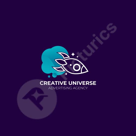 Advertising agency logo template, ideal for creative branding, professional identity, and modern business design projects.