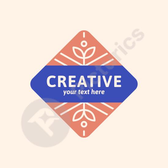 Clean blue logo design, ideal for modern branding, professional identity, and creative business or design projects.