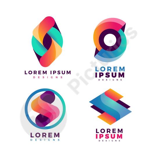 Collection of gradient “S” logo templates, perfect for modern branding, creative identity, and professional design projects.