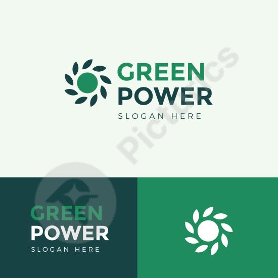 Modern energy logo design template with dynamic style, perfect for power companies, eco brands, and technology-related projects.