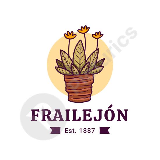 Frailejón plant logo design with eco-friendly style, perfect for branding, botanical projects, sustainable products, and nature-inspired visuals.