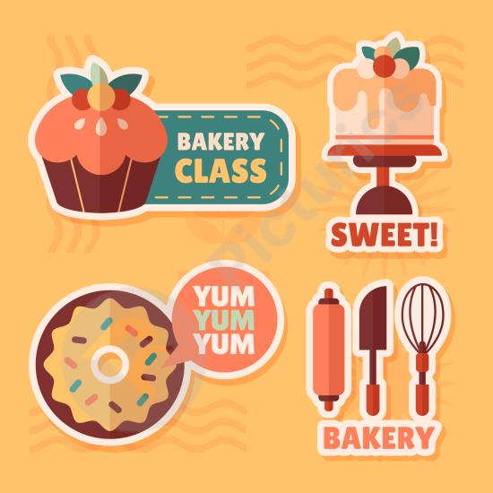 Minimal bakery label template perfect for bread, pastries, and bakery branding. Clean design ideal for packaging and food products.
