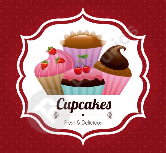 Bakery design illustration featuring pastries, cakes, and bread. Perfect for food branding, packaging, and culinary design projects.