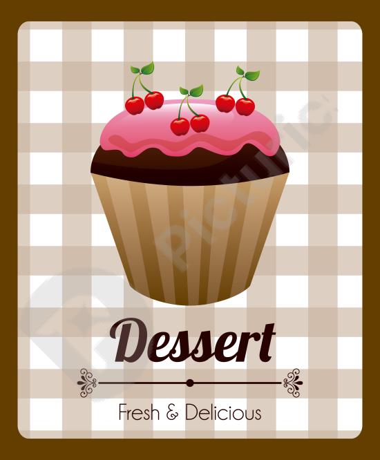 Bakery design illustration featuring cakes, pastries, and bread. Ideal for culinary branding, packaging, and dessert-themed projects.