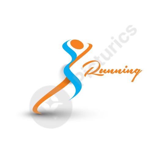 Corporate sports logo vector template with modern design. Ideal for athletic brands, team identity, and professional branding projects.