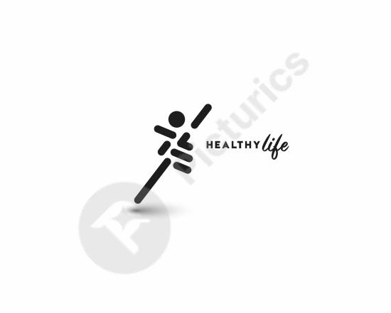 Corporate healthy lifestyle logo vector. Perfect for wellness brands, health businesses, and professional branding projects.