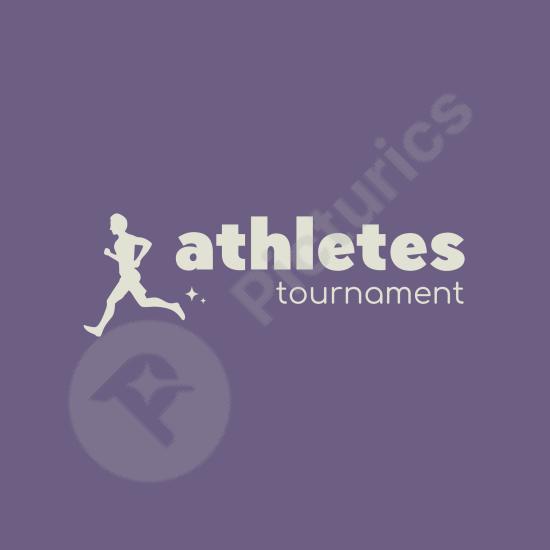 Modern athletes logo design with dynamic style. Perfect for sports teams, fitness brands, and athletic identity projects.