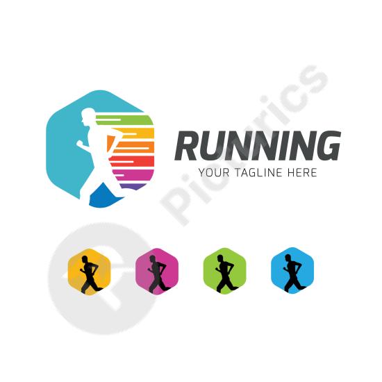 Modern logo template design in vector format. Ideal for business branding, creative projects, and professional identity designs.