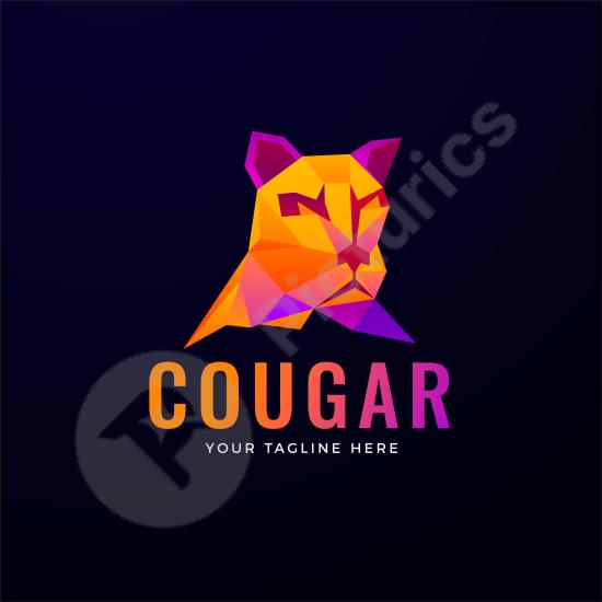 Modern puma brand logo template with sleek design. Ideal for branding, sports logos, and creative design projects.